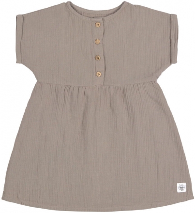 Lässig Muslin Dress GOTS 74/80 taupe