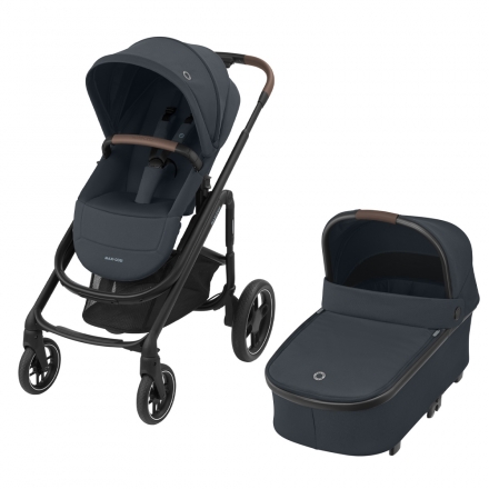 Maxi Cosi Stroller Plaza Plus incl. carrycot Essential Graphtie
