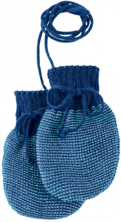Disana Knitted gloves marine-lagoon