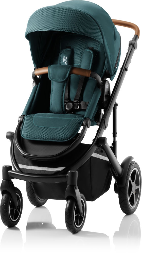 Britax Römer SMILE III GREEN SENSE Atlantic Green ESSENTIAL BUNDLE (Kinderwagen + Aufsatz)