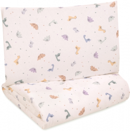 Zöllner Jersey Bettwäsche 100x135 cm Little Dinos