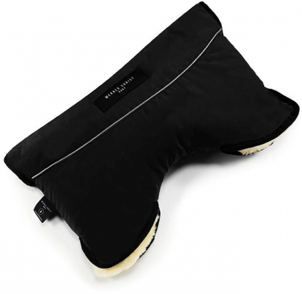 Christ Baby Moffy Lammfell Handwärmer für Kinderwagen schwarz