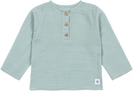 Lässig Muslin Long sleeve shirt GOTS silver grey