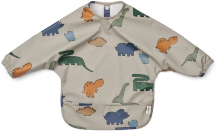 Liewood Merle cape bib dinosaurs mist
