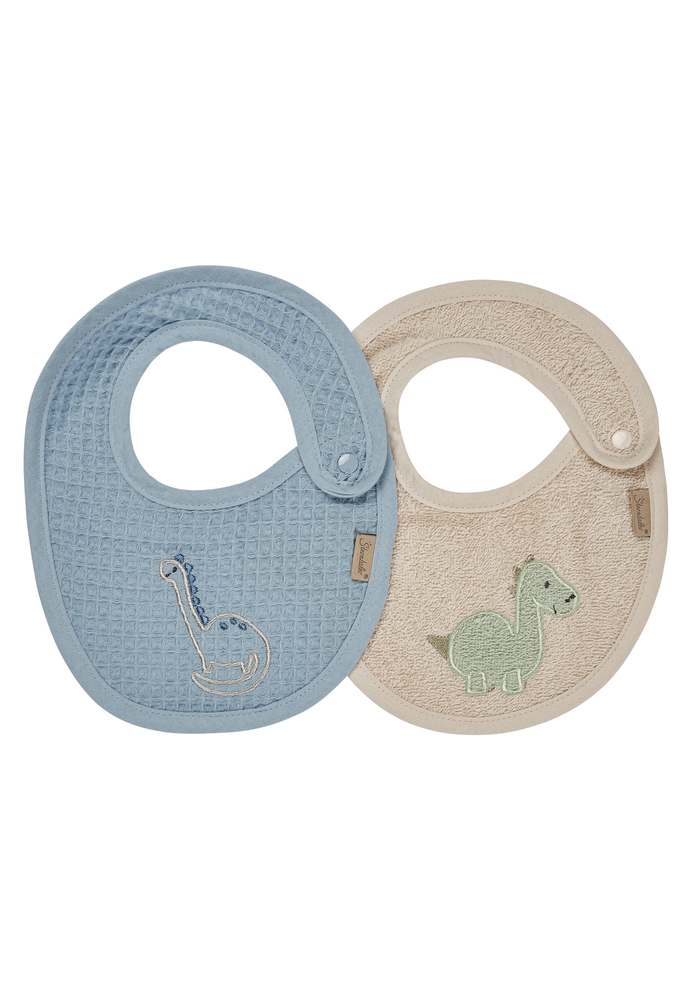 Sterntaler Bib double pack with snap fastener dino Rexi