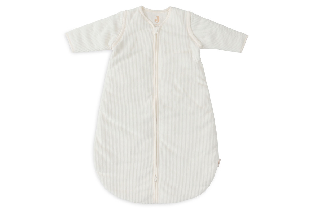 Jollein sleeping bag with detachable sleeves 90cm Rib Ivory