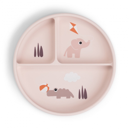 Done by Deer Stick&Stay Silikon Snackteller Playground Pink