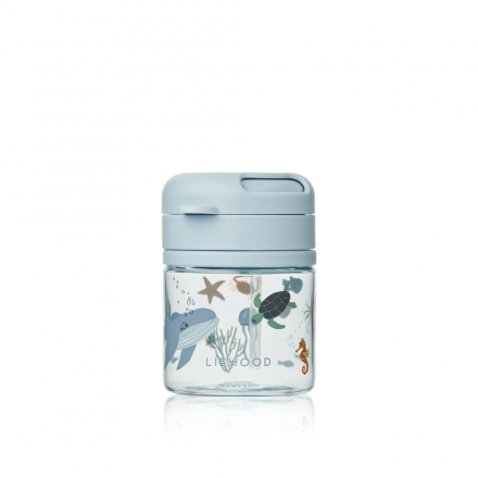 Liewood Pavia Tritan Straw Cup 280ml Sea Creature/Sandy