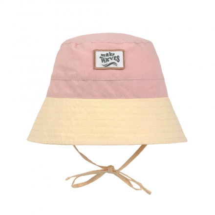 Lässig UV-Schutz 80 Fischerhut mit Nackenschutz Vanilla/Peach 52/53