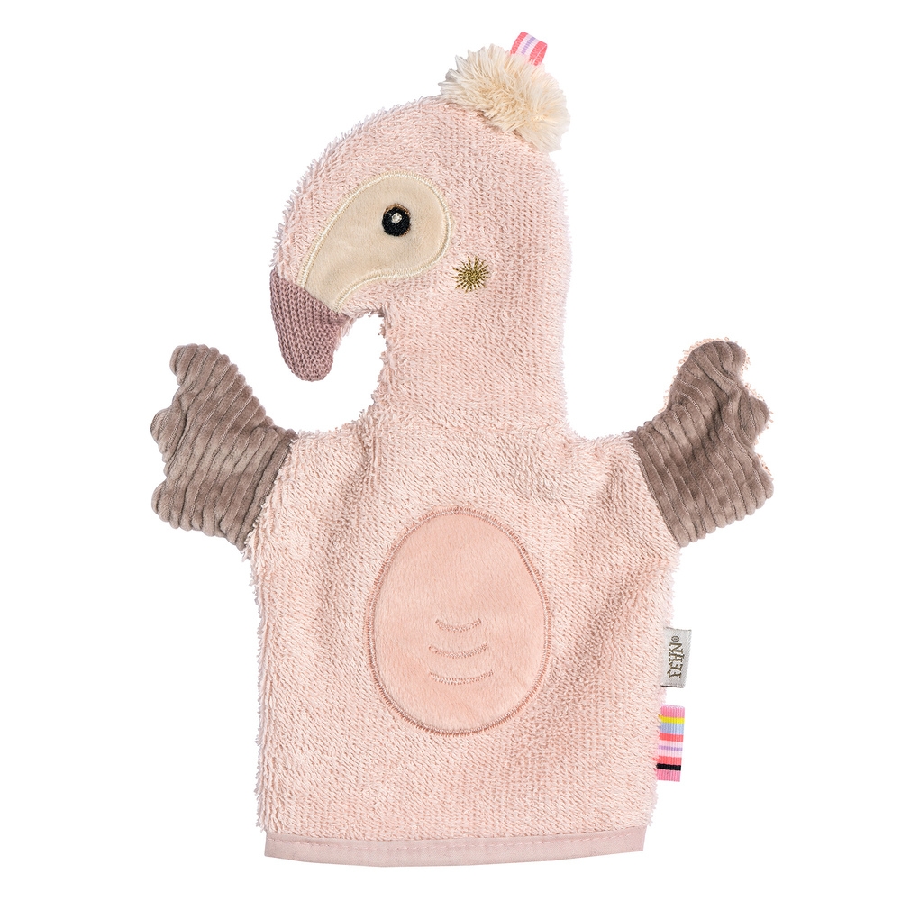 Fehn wash cloth Flamingo