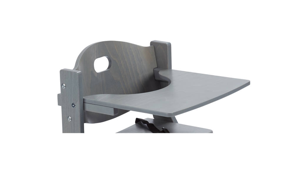 DawOst tiSsi® Tisch für Hochstuhl grau