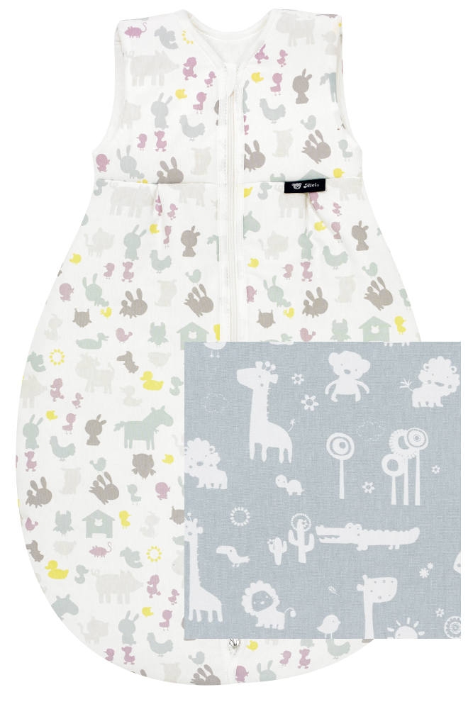 Schlafsack Thermo Zootiere blau 70 cm NEU Alvi Kugelschlafsack