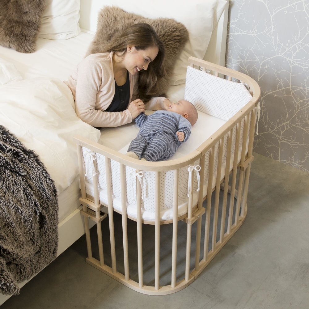 Tobi babybay Co sleeper bed Maxi natural untreated