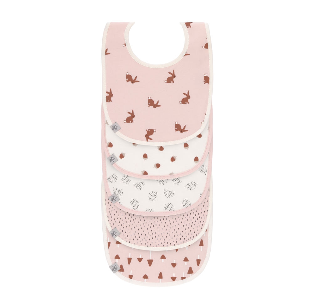Lässig Wasserdichte Lätzchen Little Forest Rabbit 5er Pack