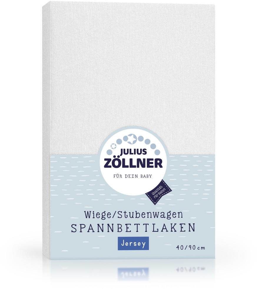 Zöllner Spannbetttuch Jersey weiß 90/40