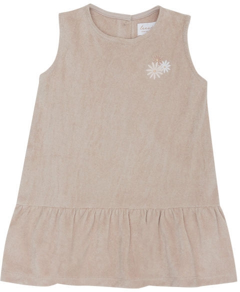 Leevje Frottee Kleid 'Flowers' Dusty Rose