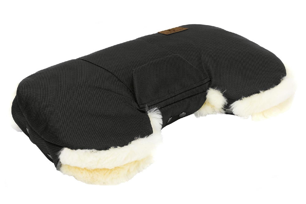 Babyworld Handwärmer mit Lammfell schwarz