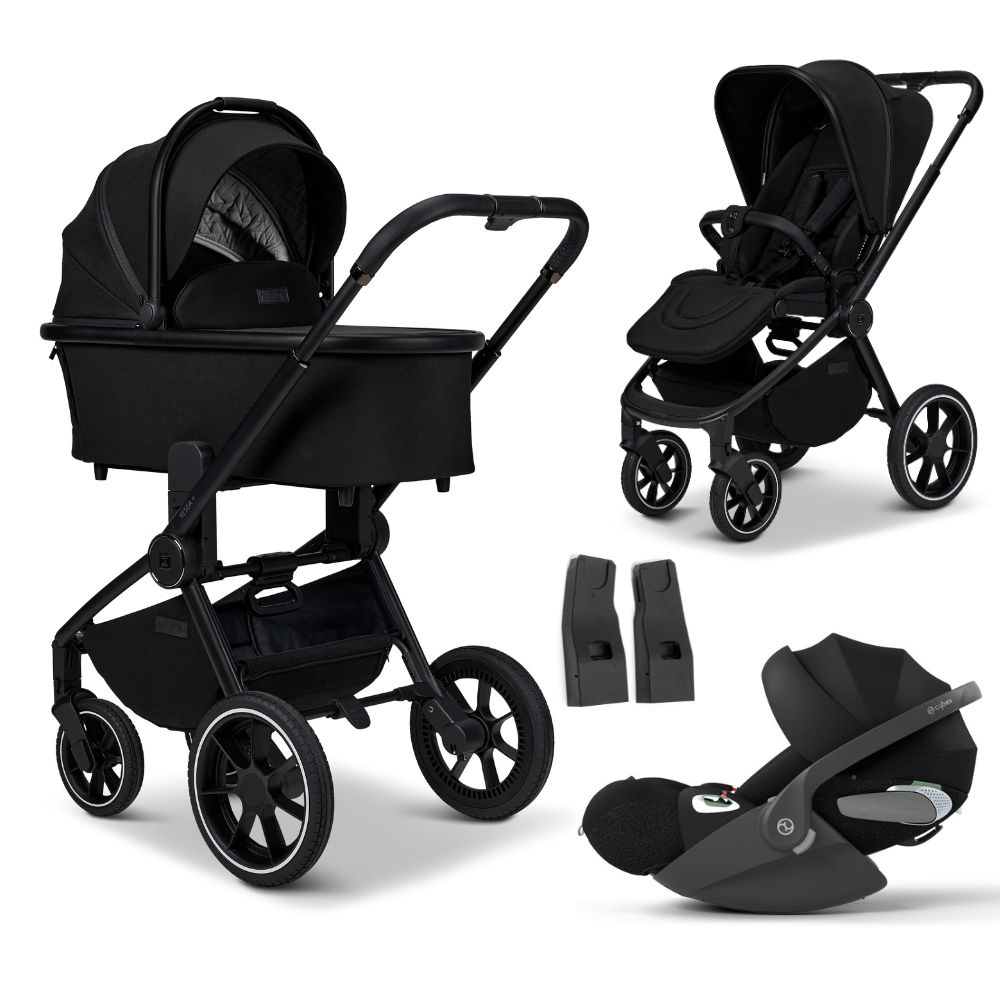 Moon Resea+ Kinderwagen Set 3 in 1 - Onyx inkl. Cybex Cloud T i-Size Sepia Black