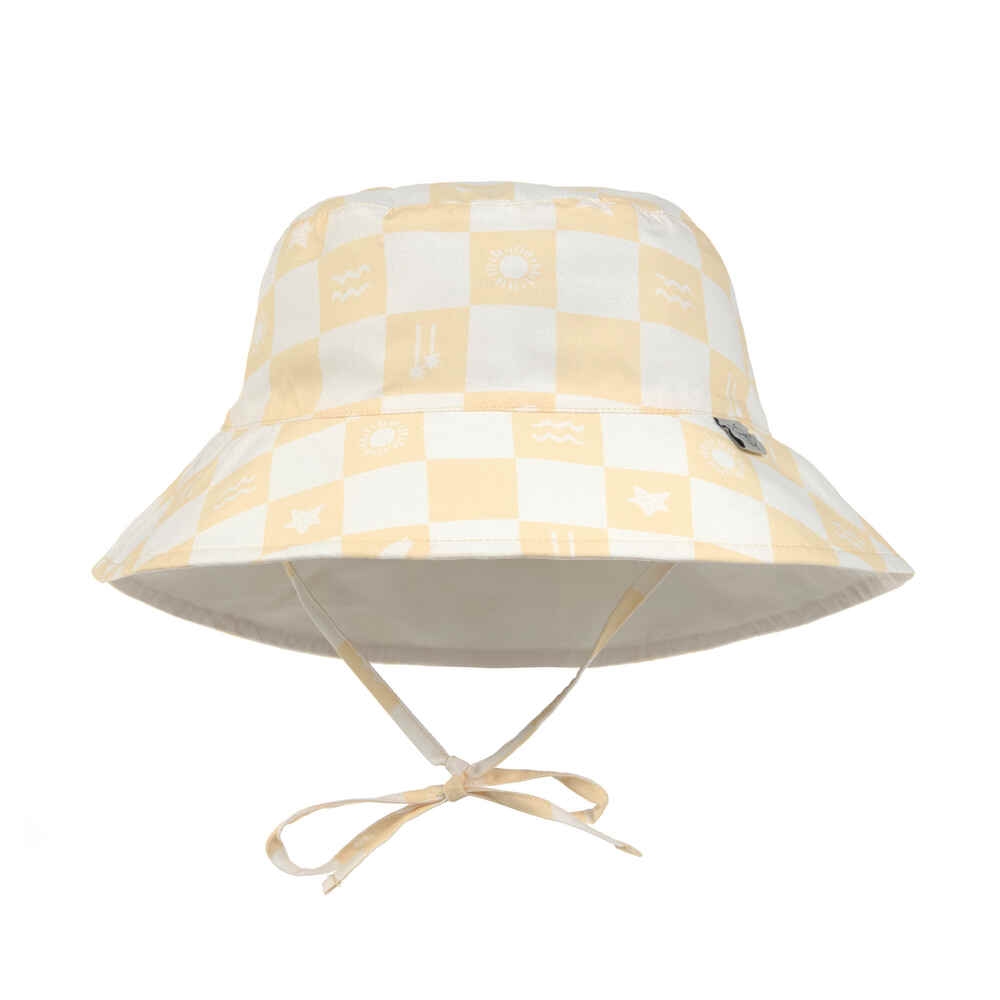 Lässig UV-Schutz 80 Sonnenhut Checkered vanilla/sea salt 43/45