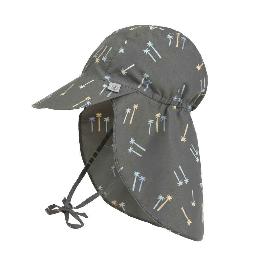 Lässig UV-Schutz 80 Sonnenhut mit Nackenschutz Palms deep olive 46/49