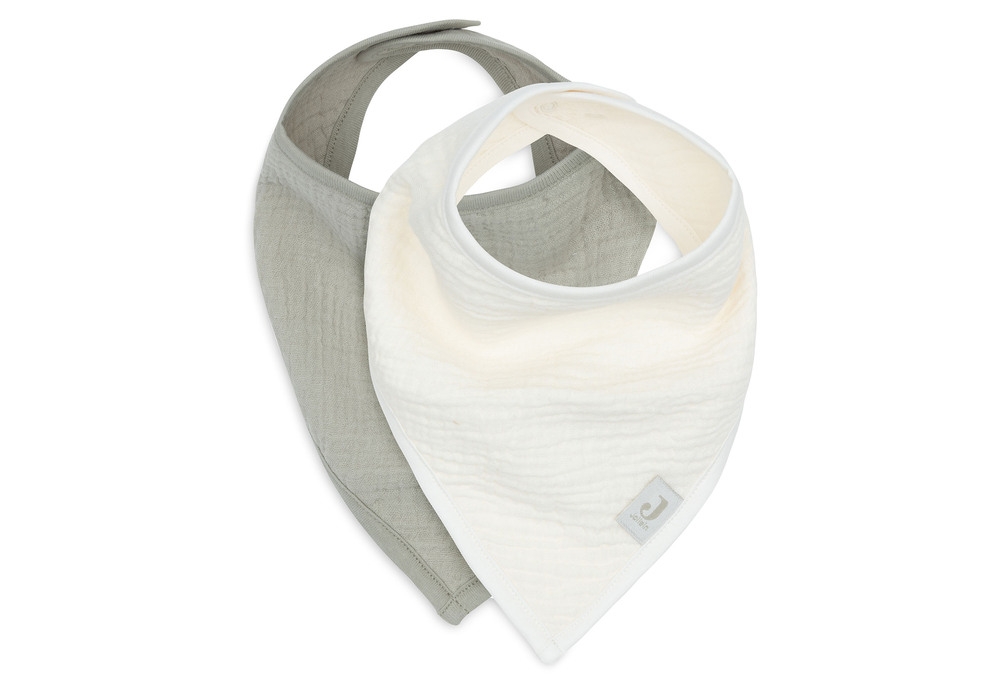 Jollein Lätzchen Bandana Olive Green/Oatmeal, 2-Pack