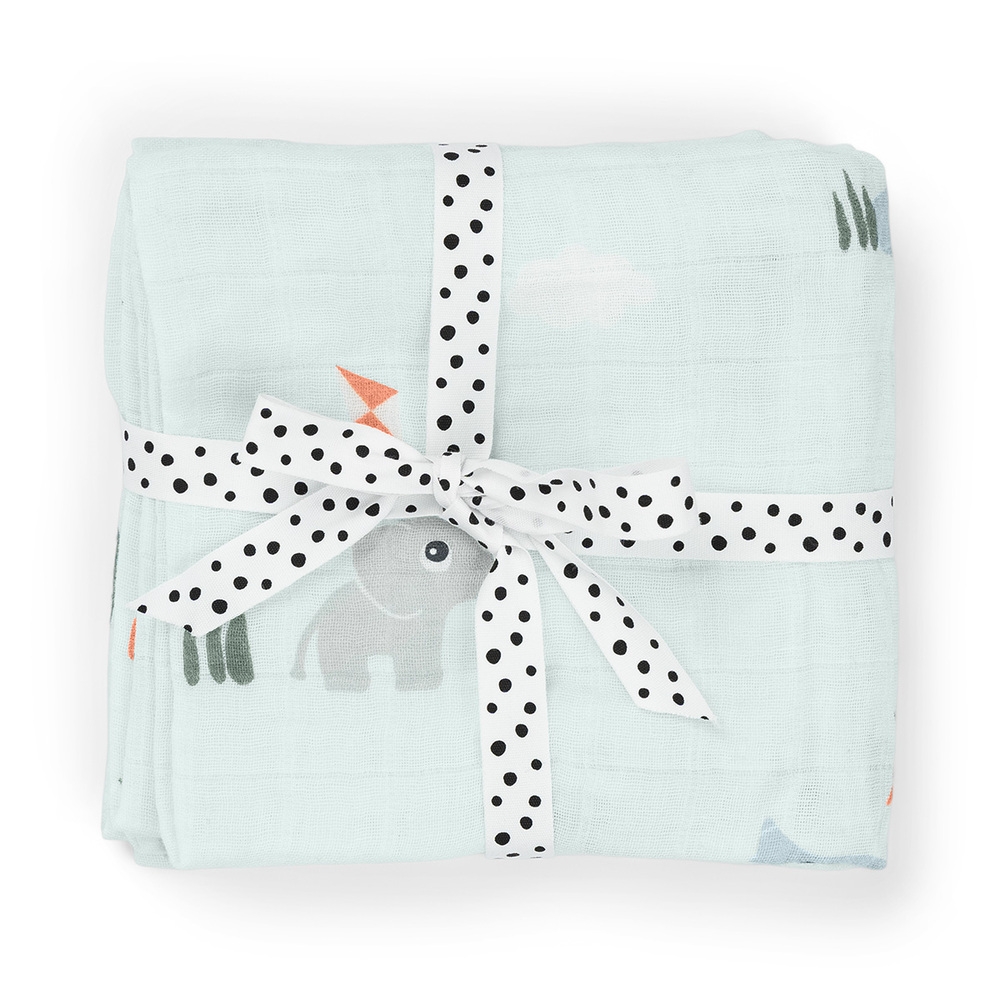 Done by Deer Windeltuch 2er-Pack Playground Blau