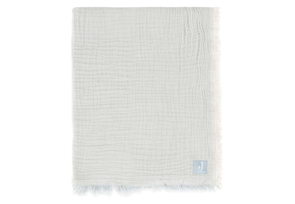 Jollein Decke Wiege Hydrophil 75x100cm Fringe Stripe - Sea Green