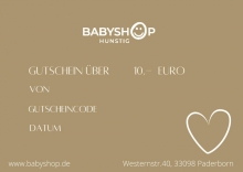 Geschenkgutschein Babyshop Wert 10,-€