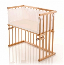 Tobi babybay Beistellbett Midi natur lackiert