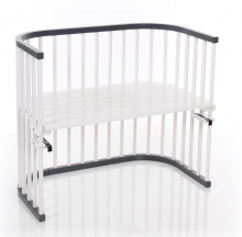 Tobi babybay rollaway bed Maxi grey/white lacquered