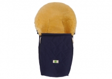 Kaiser 6533522 Emma Organic Cotton lambskin footmuff for carrycots and child seats navy