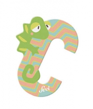 Sevi wooden letter C chameleon