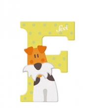 Sevi wooden letter F Foxterrier