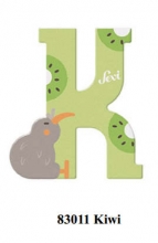 Sevi wooden letter K kiwi