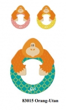 Sevi wooden letter O orangutan