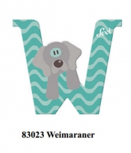 Sevi wooden letter W Weimaraner