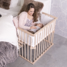 Tobi babybay Beistellbett Midi natur unbehandelt