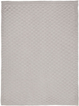 Alvi Strickdecke kleines Karo grau 75x100