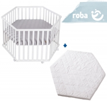 roba Play pen roba Style grey incl. mattress