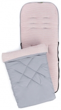 Liebes von Priebes Universal footmuff Ben ripp sepia light pink/grey