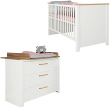 Roba Children Furniture Set Ava 2pcs. incl. Bed & Changing table