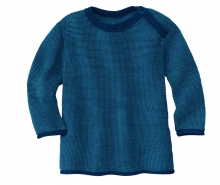 Disana Melange-Pullover 62/68 marine-lagoon