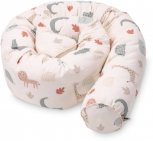 Zöllner Organic Cot Bumper 180cm Wild Friends