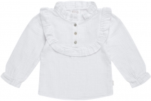 Leevje Blouse with ruffles organic cotton