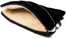 Christ Baby Moffy Lammfell Handwärmer für Kinderwagen schwarz