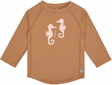 Lässig UV-Schutz 60 Langarm Badeshirt Seahorse caramel