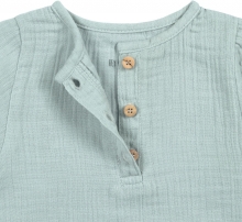Lässig Muslin Long sleeve shirt GOTS silver grey