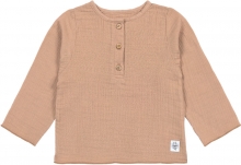 Lässig Musselin Langarmshirt GOTS maple