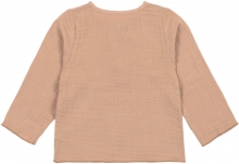 Lässig Musselin Langarmshirt GOTS maple