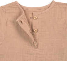 Lässig Musselin Langarmshirt GOTS maple